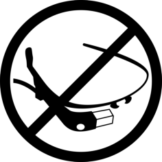 Google Glasses Tool Prohibition Sign Svg Line Art, Free Vectors File
